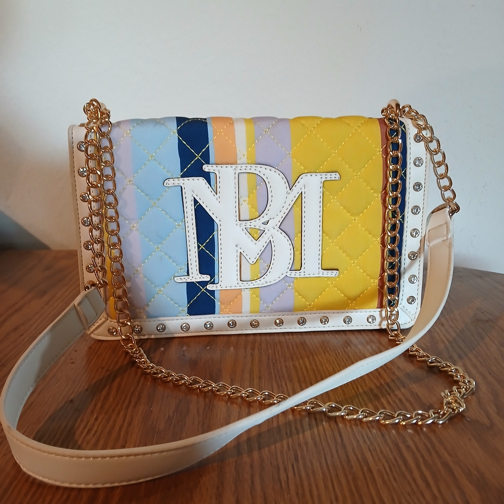 Badgley Mischka Multicolor Quilted Crossbody Bag